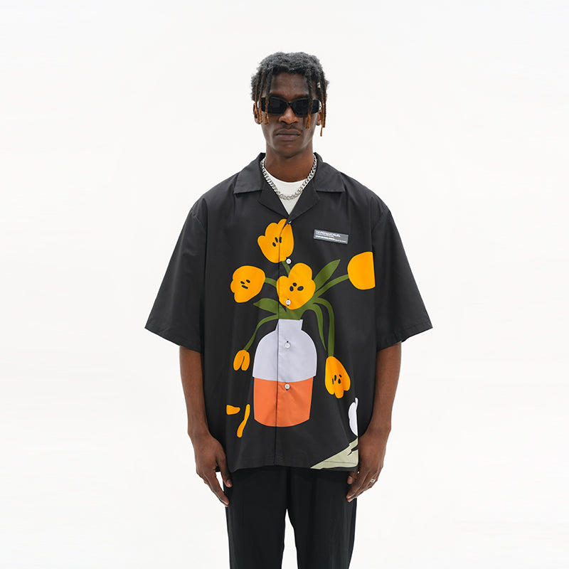 Flower Pot Printed Shirt