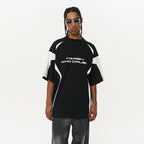 Splicing Irregular Logo Tee
