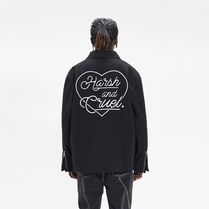 Logo Heart Embroidered Jacket