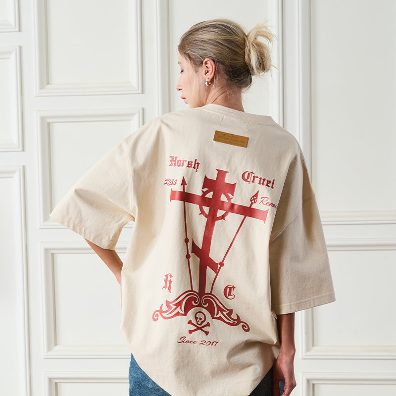 Pirate Cross Gothic Logo Tee