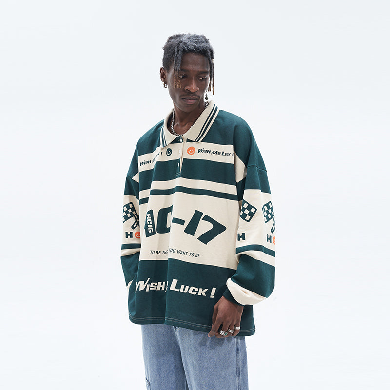 Retro Striped Polo