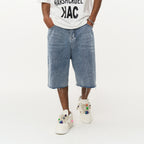 Washed Loose Denim Shorts