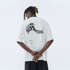 Distorted Logo Print Tee