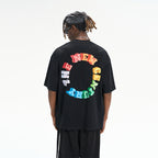 3D Rainbow Ring Printed Tee