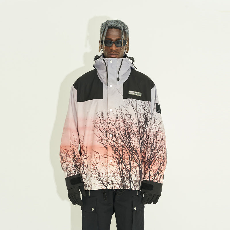 Sunset Forest Stitching Jacket