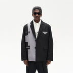 Deconstructed Casual Suit Jacket