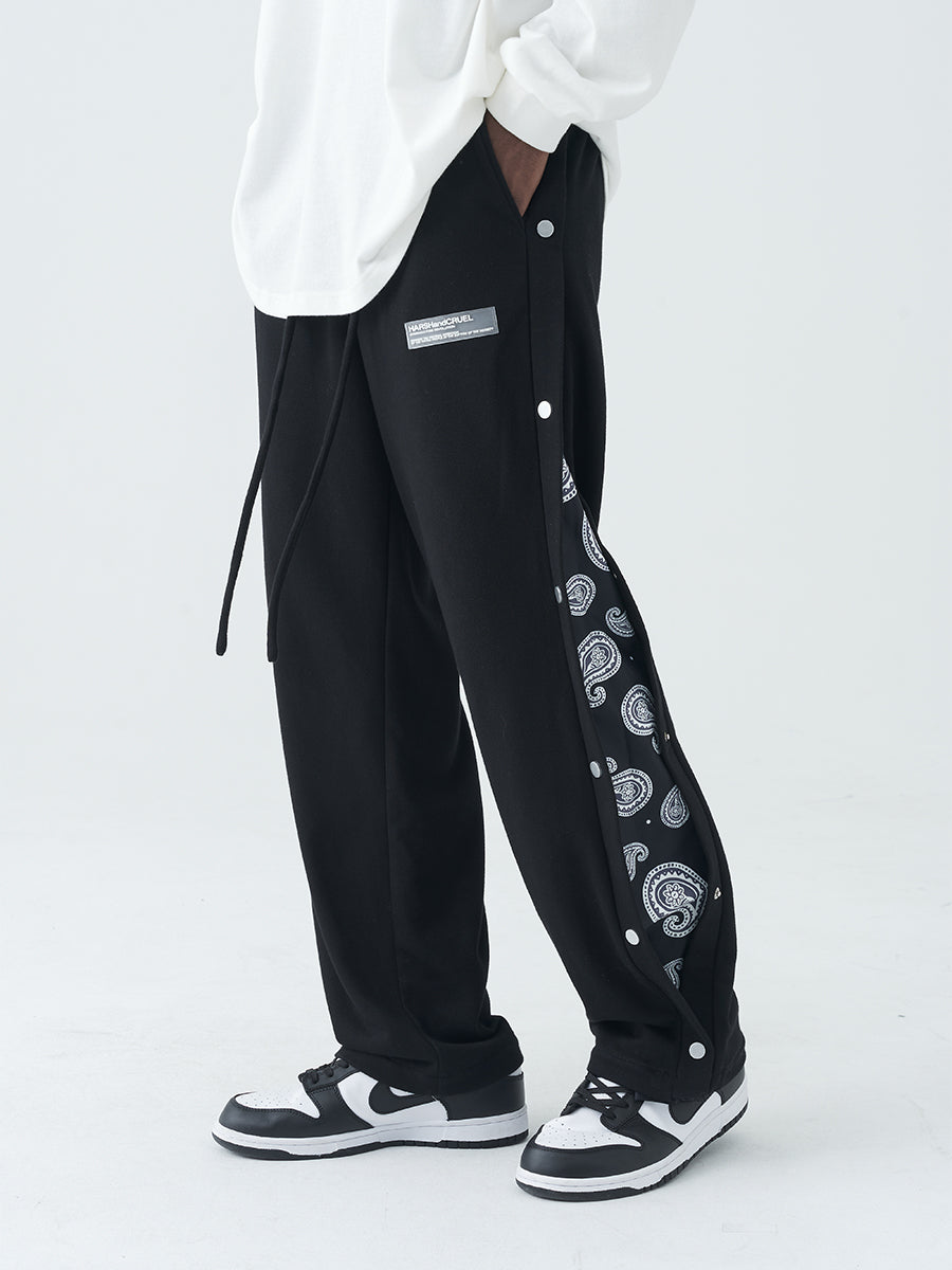 Retro Paisley Breasted Pants