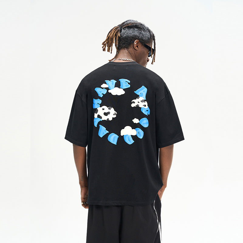 3D Clouds Logo Ring Printed Tee