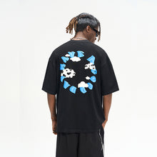 Load image into Gallery viewer, 3D Clouds Logo Ring Printed Tee
