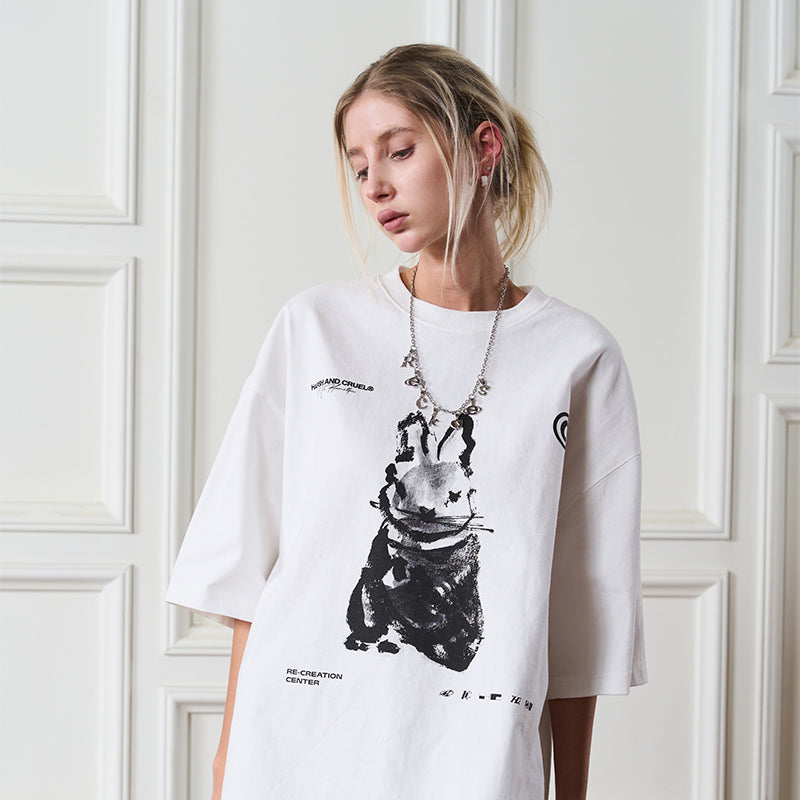 Painted Rabbit Printed Tee