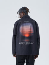 Load image into Gallery viewer, Sunset Print Coach Jacket
