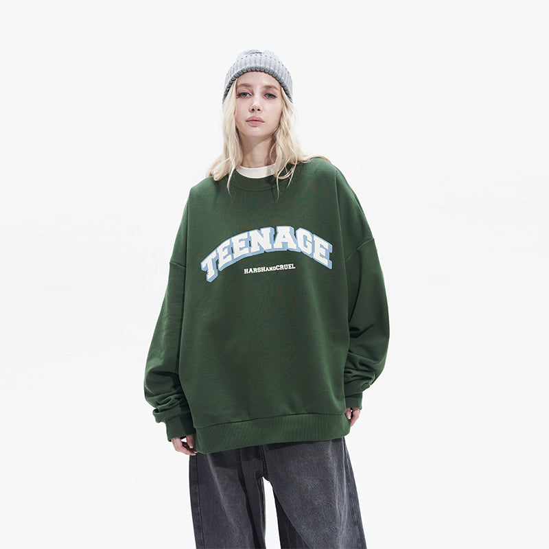 Teenage Printed Loose Sweater