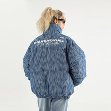 Load image into Gallery viewer, Custom Denim Logo Padded Down jacket
