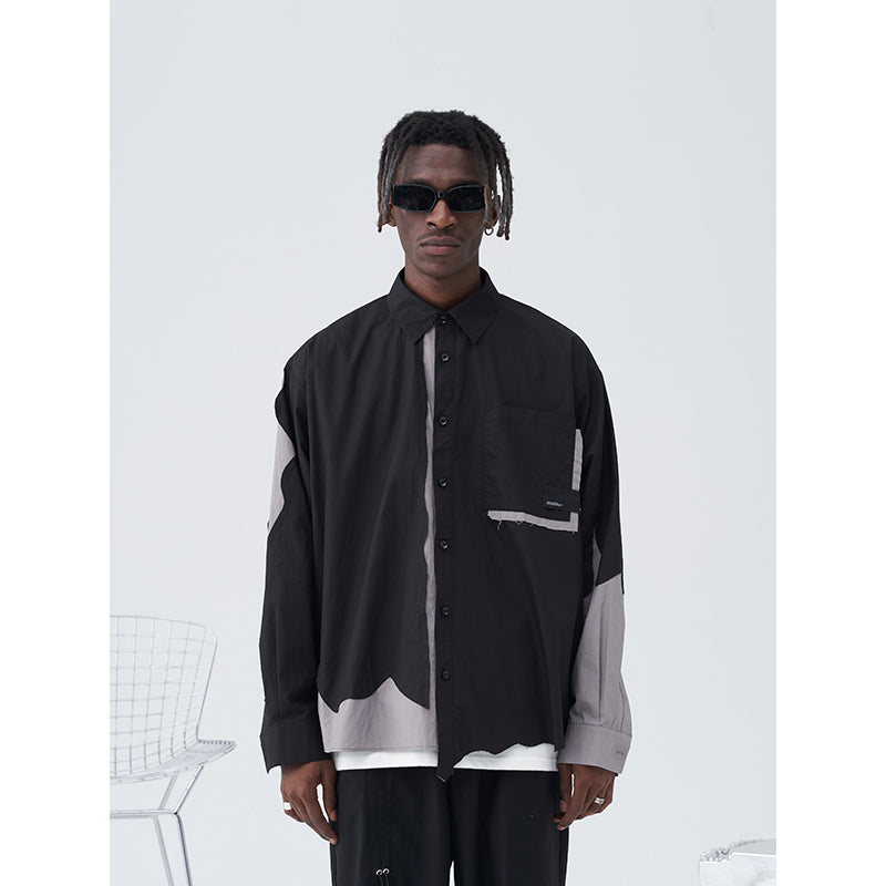 Destruction Stitched Long Sleeved Shirt