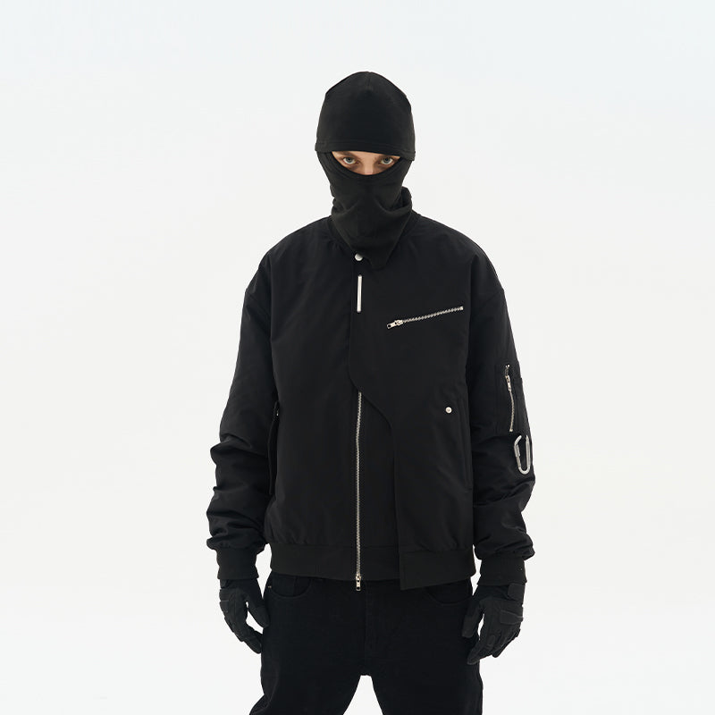MA-1 Layered Multi-Pocket Buckle Jacket