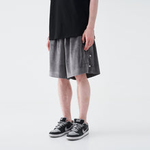 Load image into Gallery viewer, Velvet Embroidered Handwriting Logo Shorts
