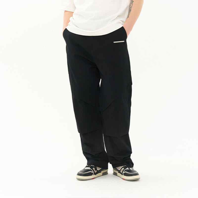 Deconstructed Stitched Pleated Trousers