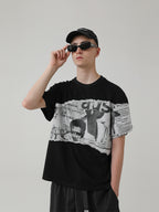 Old Newspaper Printed Tee