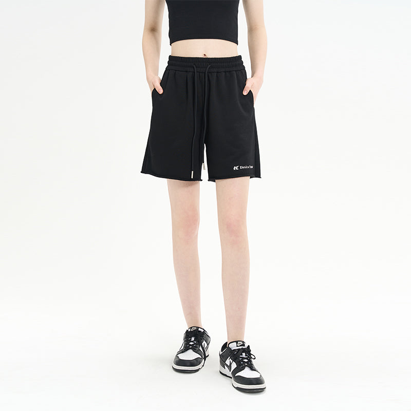High Waist Logo Shorts
