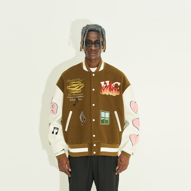 Graffiti Logo Varsity Jacket