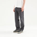 Functional Zipper Nylon Straight Trousers