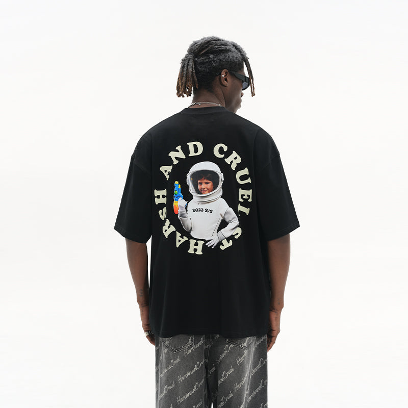 Baby Astronaut Ring Printed Tee