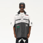 Colorblock Logo Racing Printed Shirt