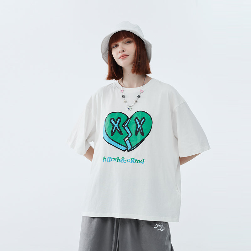 Broken Heart Foam Print Tee