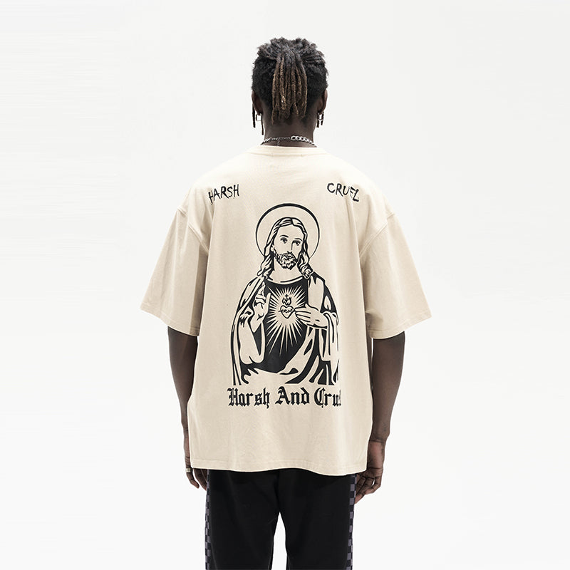 Religious Gothic Printed Tee