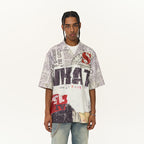 Newspaper Full Print Cuban Shirt