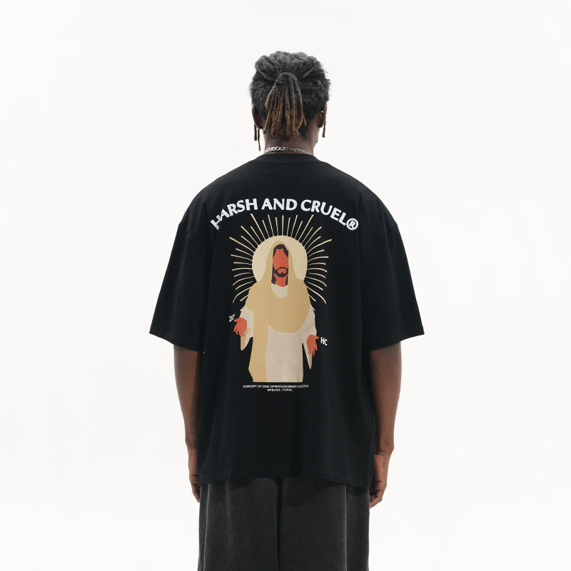 Abstract Religious Printed Tee