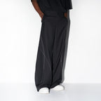 Deconstructed Asymmetric Nylon Pants
