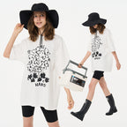 Spray Painted Flowers Printed Tee