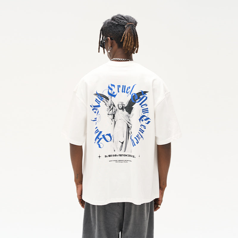 Gothic Statue Printed Tee