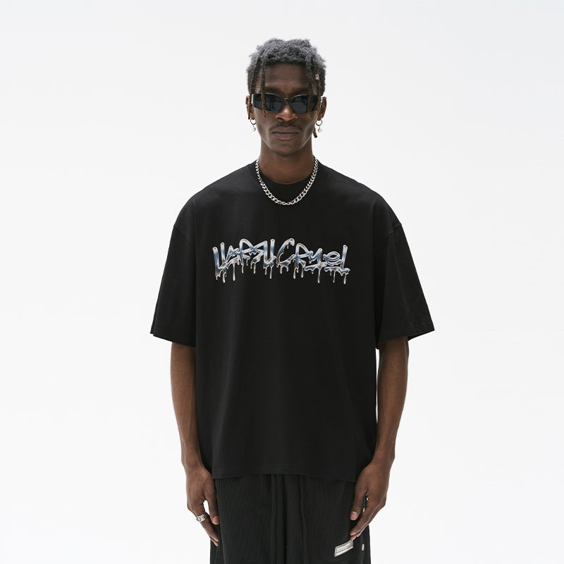 Liquid Metal Logo Printed Tee