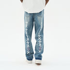 Crosses Printed Denim