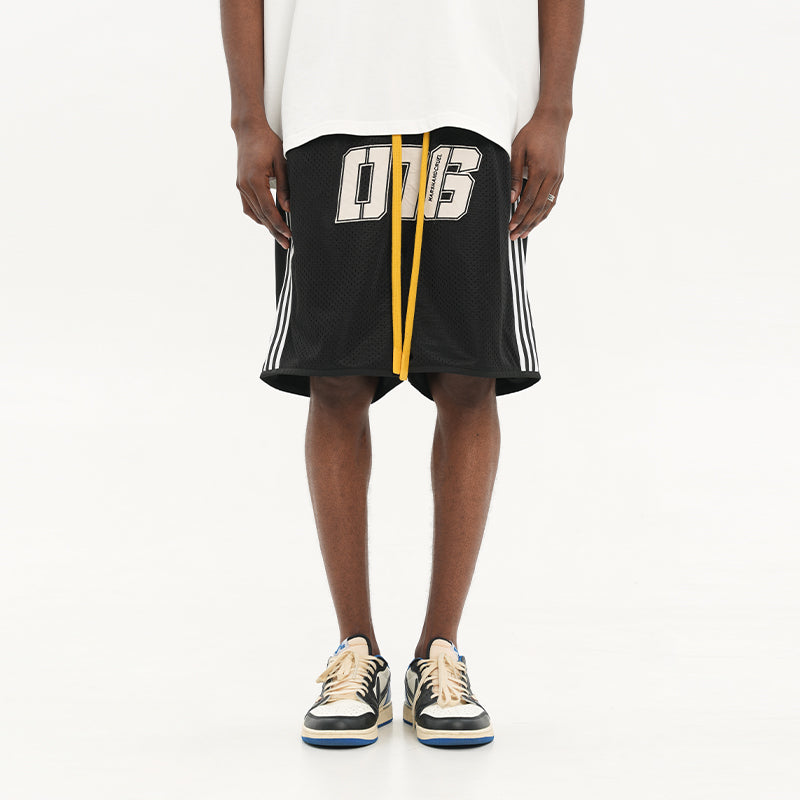 Drawstrings Embroidered Basketball Shorts