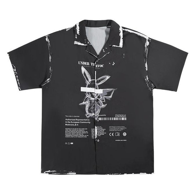 Brush Ink Pika Cuban Shirt
