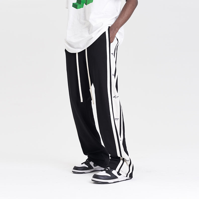 Retro Striped Loose Sweatpants