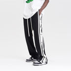 Retro Striped Loose Sweatpants