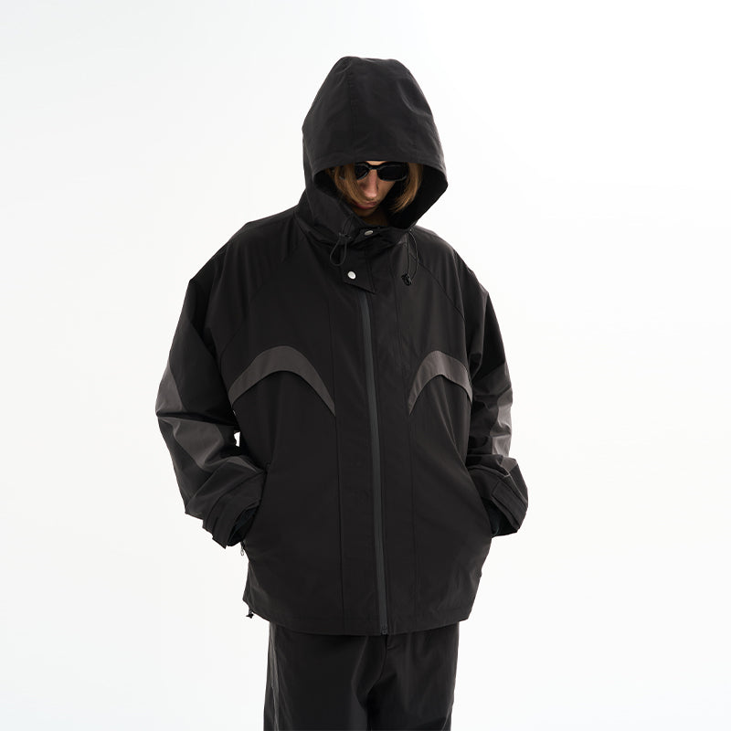 Functional Windproof Splicing jacket