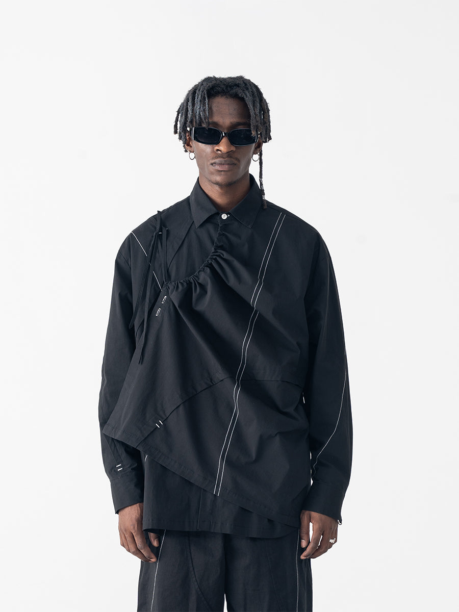Arc Shape Asymmetric Shirt