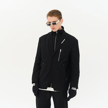Load image into Gallery viewer, Layered Zipper Suit Jacket

