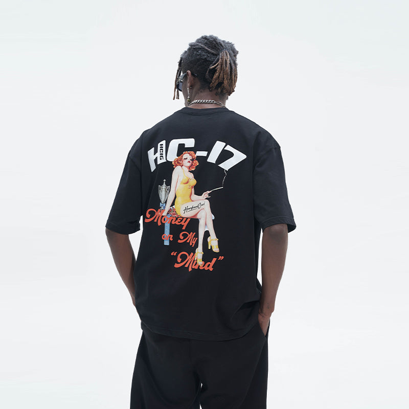 Smoking Woman Printed Tee