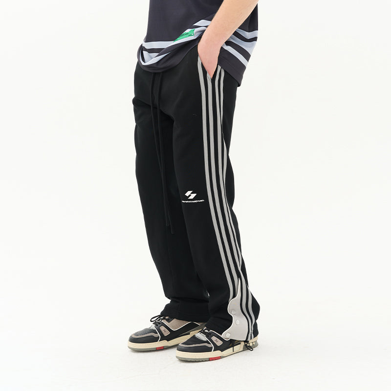 Striped Flared Sweatpants