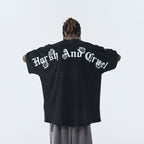 Gothic Font Logo Roses Tee