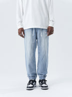 Irregular Logo Denim