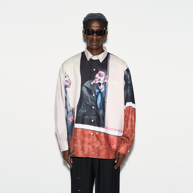 Surrealistic Painting Full Print L/S Shirt