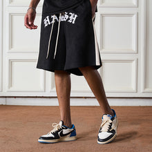 Load image into Gallery viewer, Embroidered Gothic Logo Shorts
