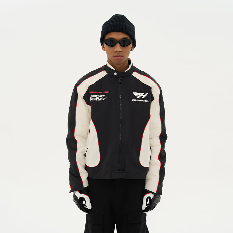 Racing Stitching Loose Jacket